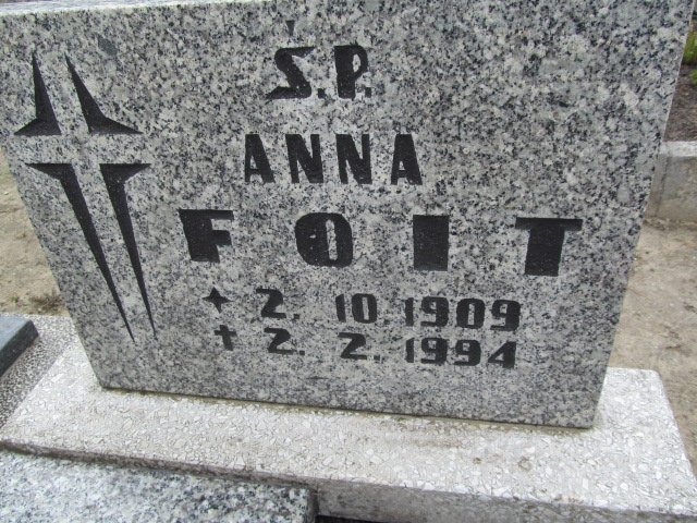 Anna Foit 1909 Smolnica - Grobonet - Wyszukiwarka osób pochowanych