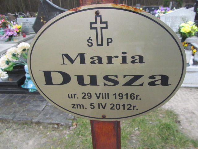 Maria Dusza 1916 Smolnica - Grobonet - Wyszukiwarka osób pochowanych