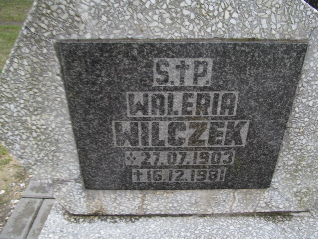 Waleria Wilczek 1903 Smolnica - Grobonet - Wyszukiwarka osób pochowanych